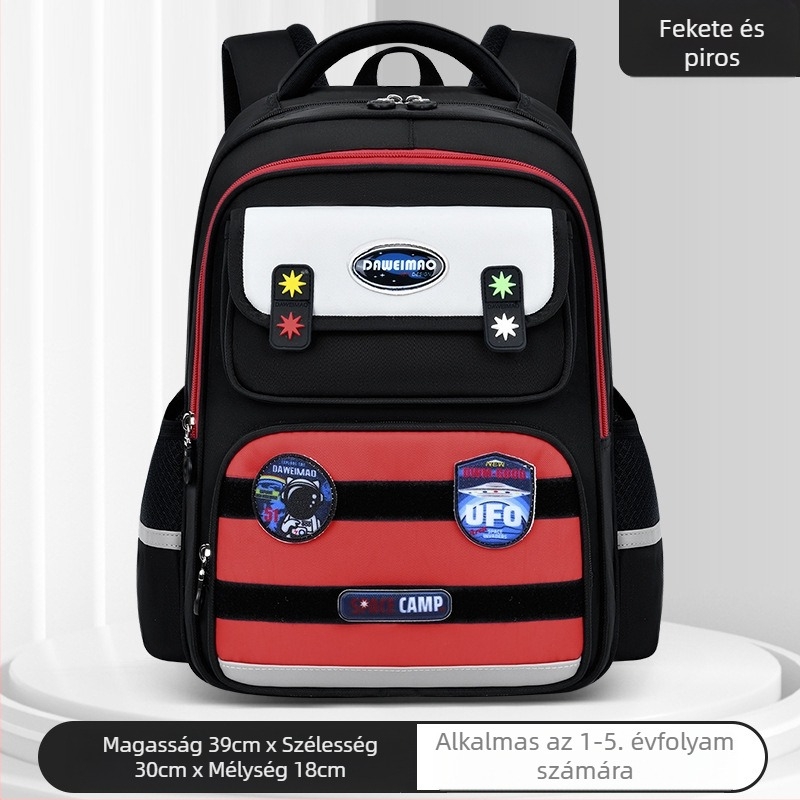 Általános iskolai hátizsák Big Tail Cat 6917, Oxford anyag, légáteresztő, vízálló, kopásálló, ívelt vállpánt