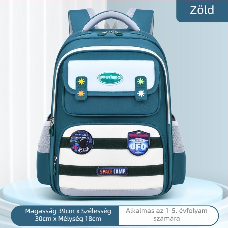 Általános iskolai hátizsák Big Tail Cat 6917, Oxford anyag, légáteresztő, vízálló, kopásálló, ívelt vállpánt