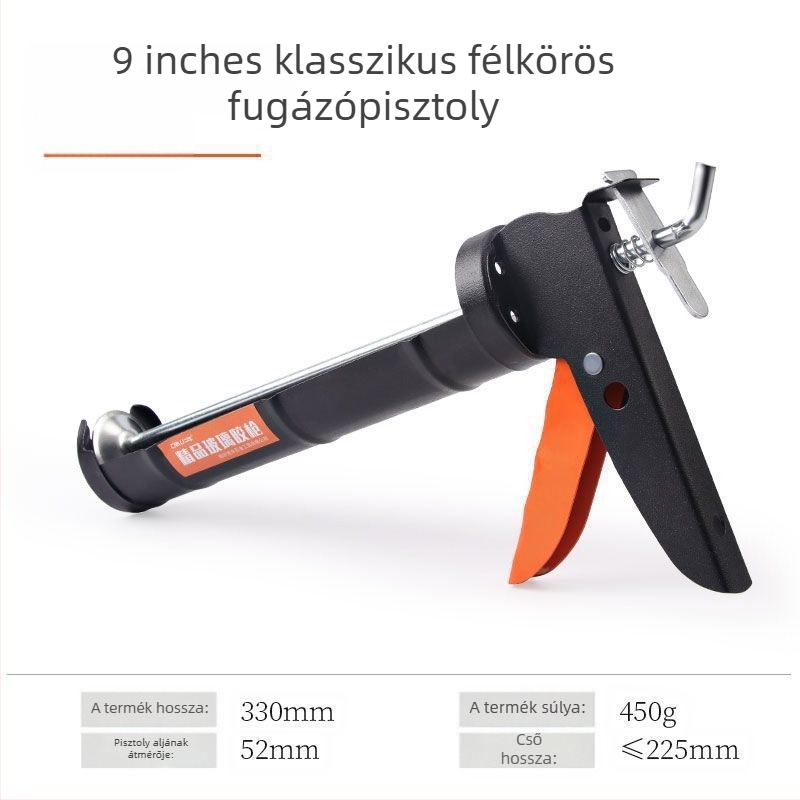 Üvegszilikon ragasztópisztoly – takarékos háztartási modell (Sorozat: Glass glue gun; Maximális nyomás: 0-999; Tömeg: 0-550)