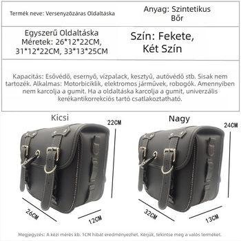 Motorkerékpár oldaltáska - bőr, DUKE.ARMOR, Lovag csomag, 21152193301, Testreszabható feldolgozás