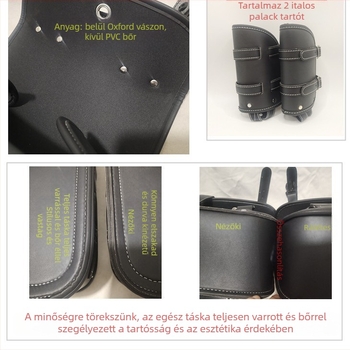 Motorkerékpár oldaltáska - bőr, DUKE.ARMOR, Lovag csomag, 21152193301, Testreszabható feldolgozás