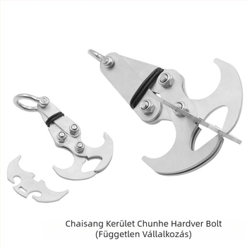 Rozsdamentes acél kültéri hegymászó kampó összecsukható feloldó mechanizmussal és gravitációs funkcióval