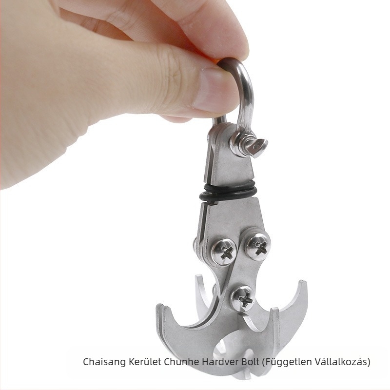 Rozsdamentes acél kültéri hegymászó kampó összecsukható feloldó mechanizmussal és gravitációs funkcióval