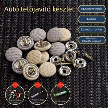 Autó tető belsőjének javító kapcsok, Yishui márka, textil‑ötvözet anyag, testreszabható, egyszínű minta