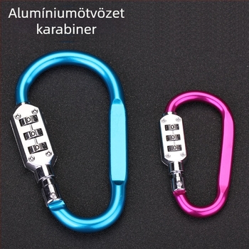 Mechanikus zárócsat hátizsákokhoz és sisakokhoz, alumínium ötvözet, modell NF6301, márka LOCK NF/Newfield, záró rúd vastagsága 6 mm