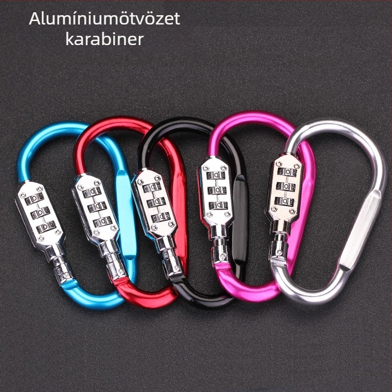 Mechanikus zárócsat hátizsákokhoz és sisakokhoz, alumínium ötvözet, modell NF6301, márka LOCK NF/Newfield, záró rúd vastagsága 6 mm