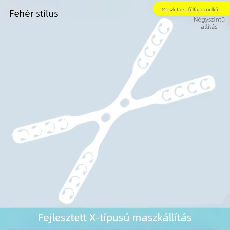 Álarcvédő kiegészítő maszkhoz, állítható övcsattal, hátoldali viselés, oppopp anyag, uniszex felnőtteknek