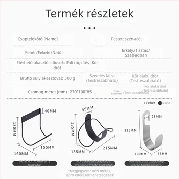 Kovácsoltvas vízcső tartó, falra szerelhető tömlőhengerrel és tárolóállvánnyal a kerthez, erkélyhez és udvarhoz