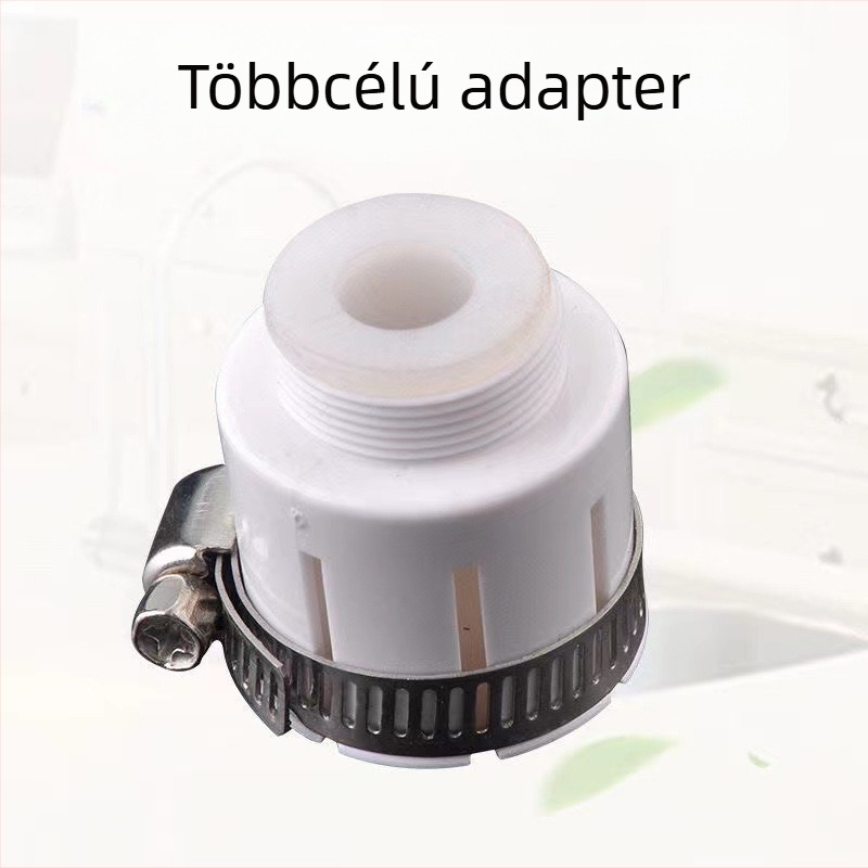 Konyhai csap hosszabbító fröccsenés elleni védelemmel, LED hőmérséklet-érzékelő fej, zöldségek mosásához szűrő és zuhanyzó, modell 017, ABS anyag, kézi telepítés, felület injekciós formázás, modern minimalista stílus