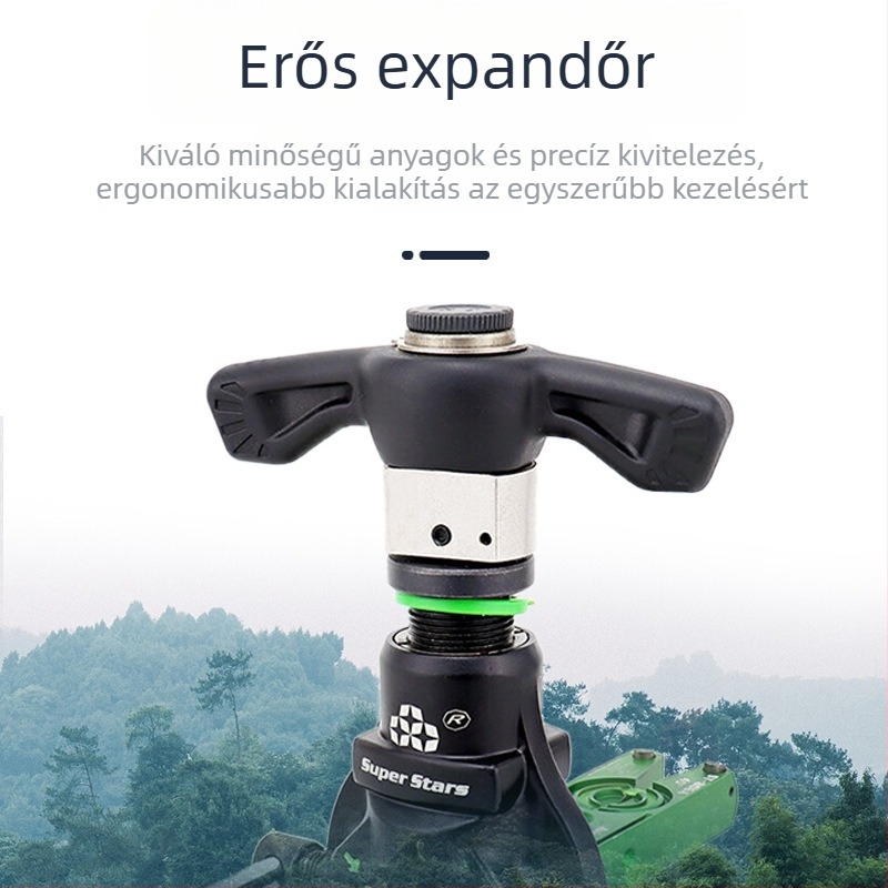 Elektromos kettős funkciójú fúvó- és tágító készülék rézcsövekhez (klímaberendezés) – excentrikus, 6-19 mm, Expander sorozat