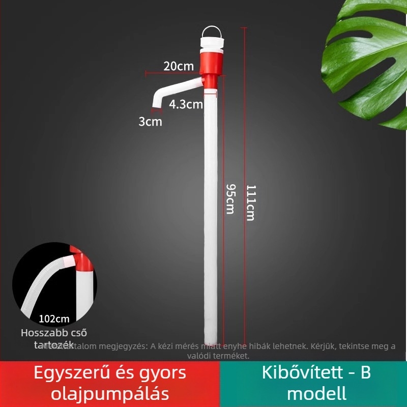 Kézi folyadékszivató pumpa szívócsővel; különféle folyadékokhoz (Márka: The First Force; Sorozat: Regular; Specifikációk: Regular)