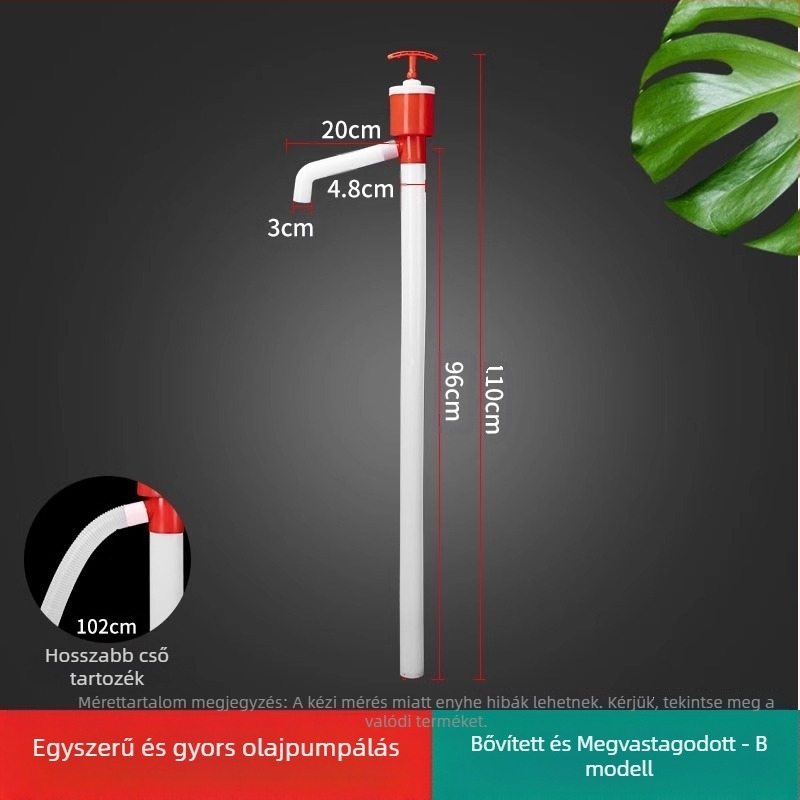 Kézi folyadékszivató pumpa szívócsővel; különféle folyadékokhoz (Márka: The First Force; Sorozat: Regular; Specifikációk: Regular)