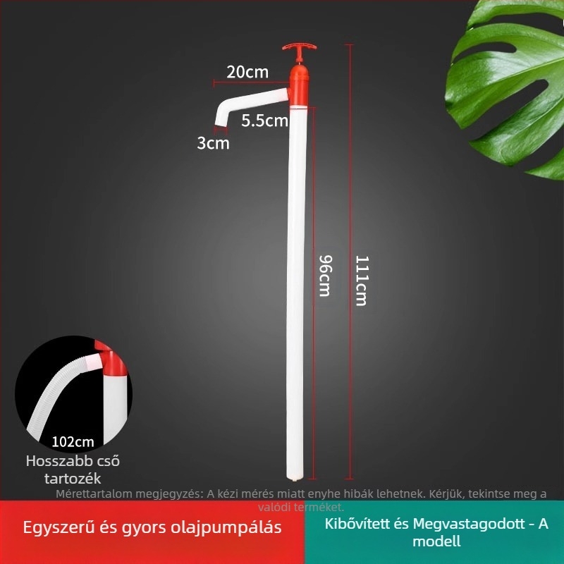 Kézi folyadékszivató pumpa szívócsővel; különféle folyadékokhoz (Márka: The First Force; Sorozat: Regular; Specifikációk: Regular)
