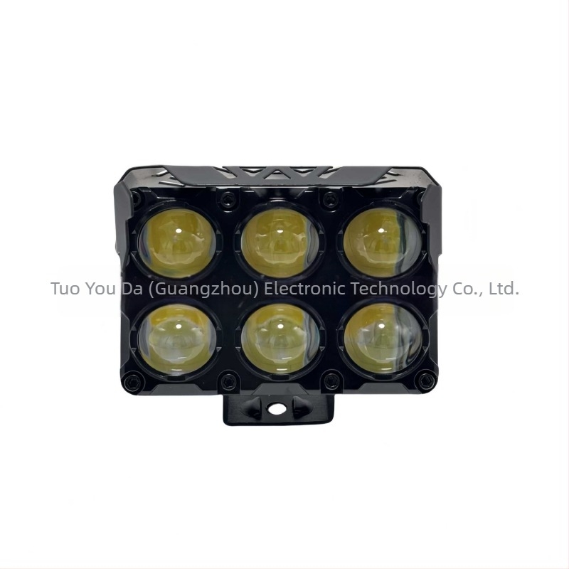 Motorkerékpár LED reflektor, kettős színű, 6LED/8LED, külső felszerelés