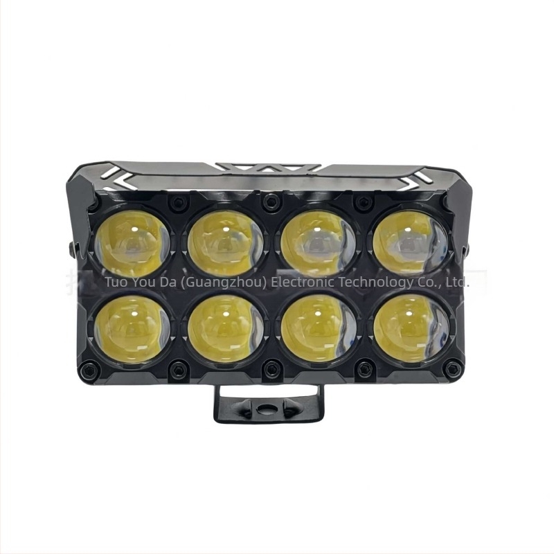 Motorkerékpár LED reflektor, kettős színű, 6LED/8LED, külső felszerelés