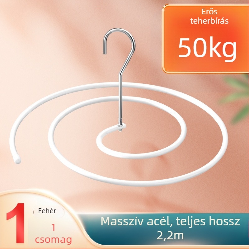 Függő ruhaszárító, gömb alakú formájú klipszes kivitel, vasból készült konstrukció