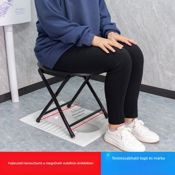 Idősek és terhes nők számára vécészék, vastagított szénacél váz, modell Section 06, tartalmazza a vécé vödröt