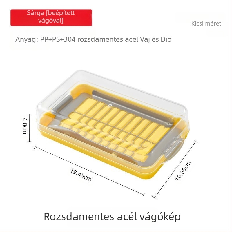 Vajvágó doboz fedővel – modern minimál stílusú konyhai eszközkészlet, műanyag, Vant márka, 2022-es bevezetés, testreszabás elérhető