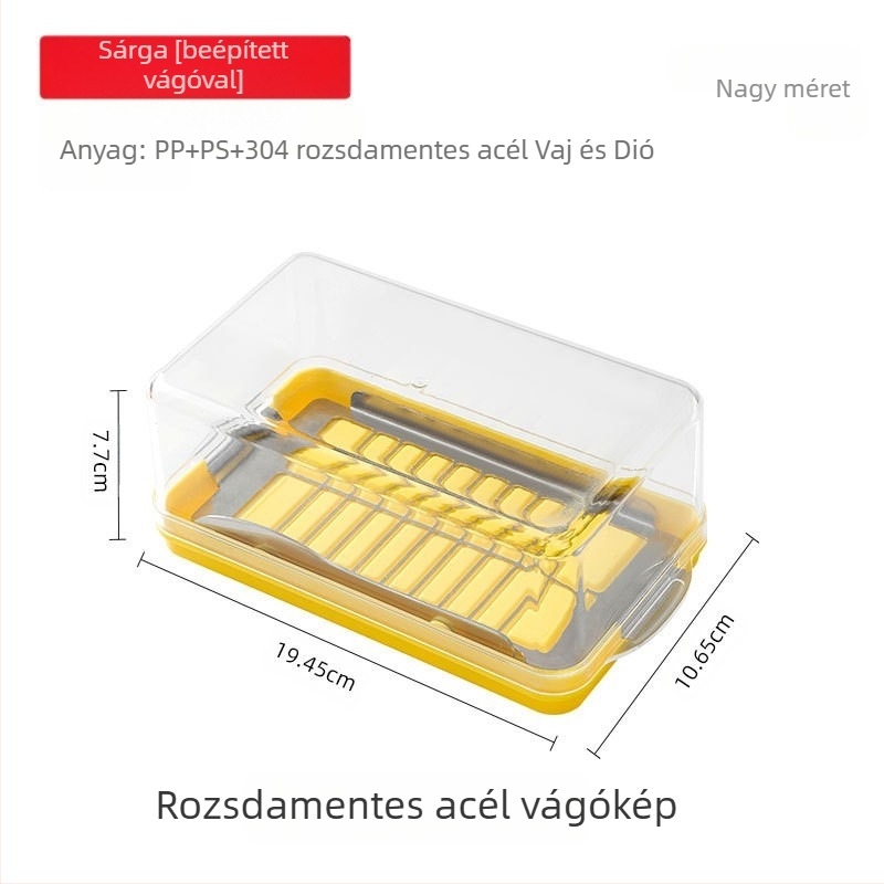 Vajvágó doboz fedővel – modern minimál stílusú konyhai eszközkészlet, műanyag, Vant márka, 2022-es bevezetés, testreszabás elérhető