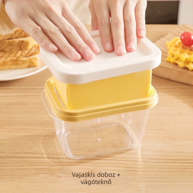 Vajvágó doboz fedővel – modern minimál stílusú konyhai eszközkészlet, műanyag, Vant márka, 2022-es bevezetés, testreszabás elérhető