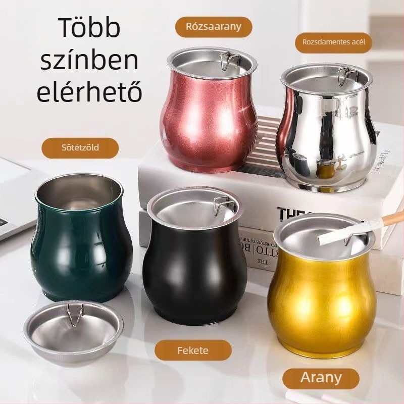 Dob alakú hamutartó rozsdamentes acélból, a nappaliba | Minimalista, könnyed luxus; Nyomtatott logó; Testreszabható; Eredet: Chaozhou