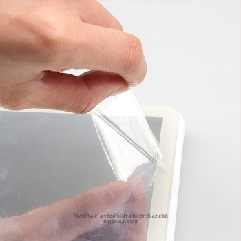 FCCEMC LED autósmink tükör világítással, HD tükör, snap-on rögzítés, 3 lépéses fényerő-szabályozás, 320 g