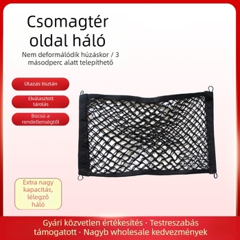 Általános használatú oldalsó csomagtartó tároló háló, dupla rétegű elasztikus, akasztó típus
