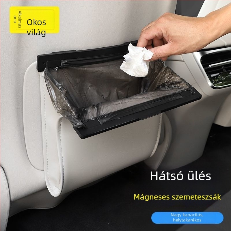 Car cool bőr belső szemetes tartó autóhoz - univerzális kompatibilitás, belső dekorációs kiegészítő, testreszabás elérhető