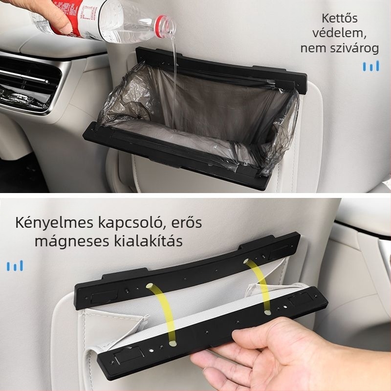 Car cool bőr belső szemetes tartó autóhoz - univerzális kompatibilitás, belső dekorációs kiegészítő, testreszabás elérhető