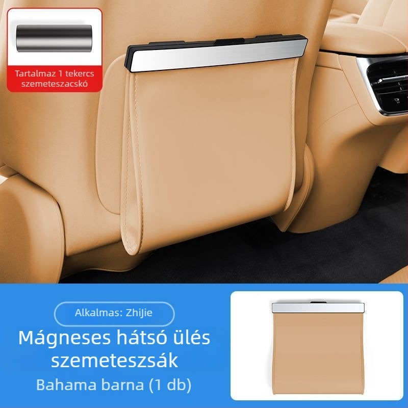 Car cool bőr belső szemetes tartó autóhoz - univerzális kompatibilitás, belső dekorációs kiegészítő, testreszabás elérhető