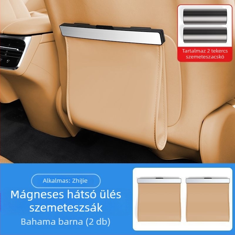 Car cool bőr belső szemetes tartó autóhoz - univerzális kompatibilitás, belső dekorációs kiegészítő, testreszabás elérhető