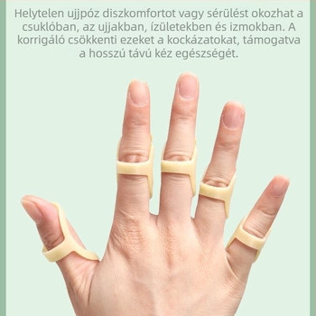 Yinyu Kézformájú ujjtrenner és korrektor zongorához és más hangszerekhez – Több hangszerrel kompatibilis (zongora, guzhen, pipa, gitár), gyerekeknek és felnőtteknek