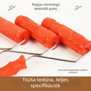 Domborított gumihenger festéshez véletlenszerű textúrával; irányok: vízszintes és függőleges; Márka: Beautiful and good; Munkaterület: 46