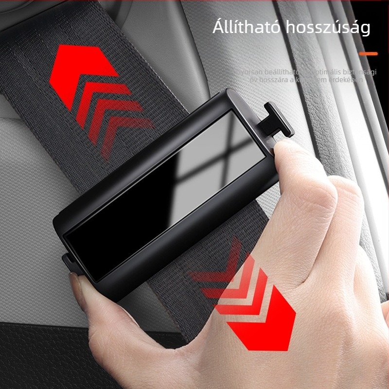 Meili Autóbiztonsági öv feszítő-illesztő záró hosszabbítóval, ABS+fém, Modell 004, Nyomtatott logó, Testreszabható