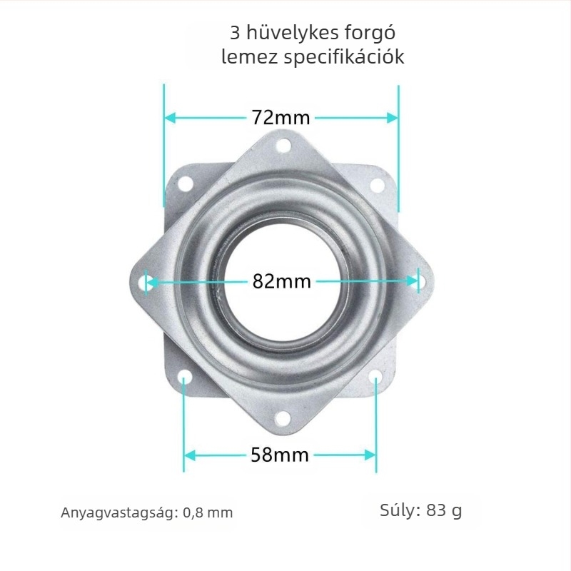 Forgatható kijelző alap - Vas, Üreges teljes gyöngyös dizájn, 360° forgás, Modern minimalist stílus, Sztancolás