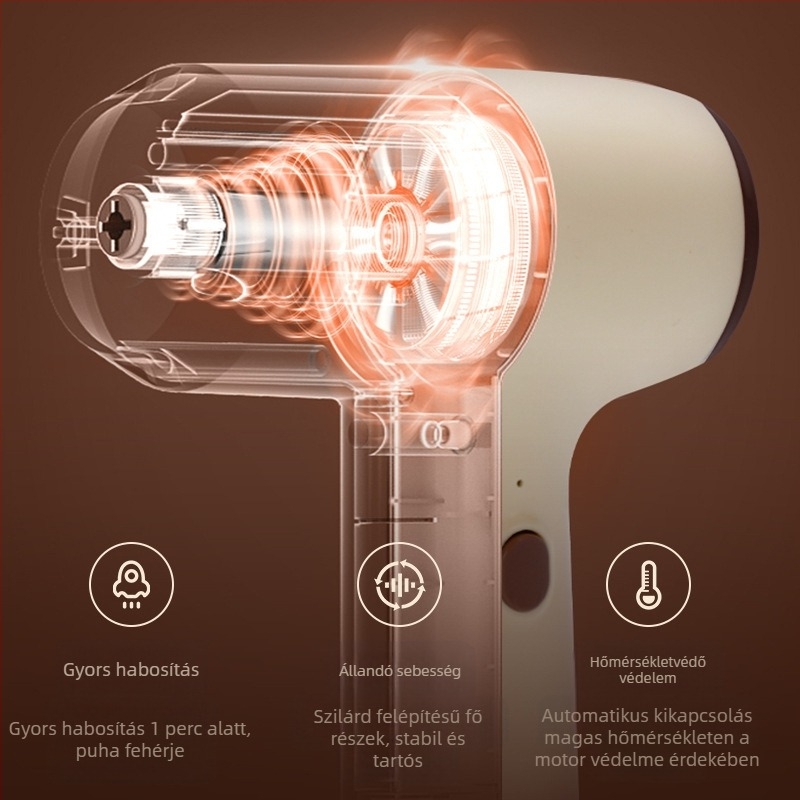 Vezeték nélküli kézi elektromos tojáshabosító, 5 sebesség, 100 W alatt, 36 V, modell Yx-electric egg whisk