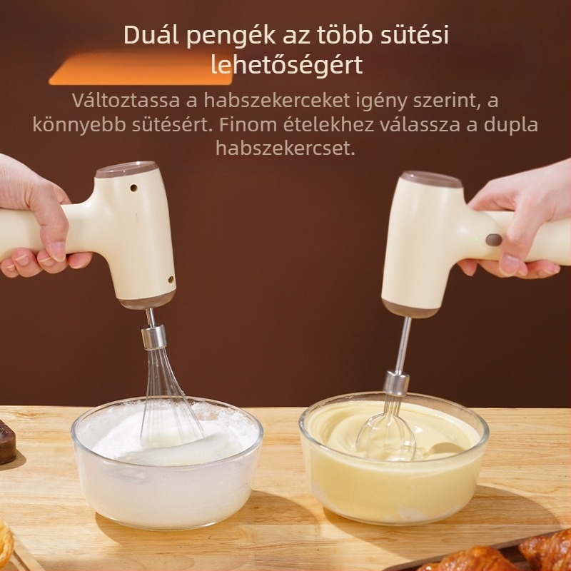 Vezeték nélküli kézi elektromos tojáshabosító, 5 sebesség, 100 W alatt, 36 V, modell Yx-electric egg whisk