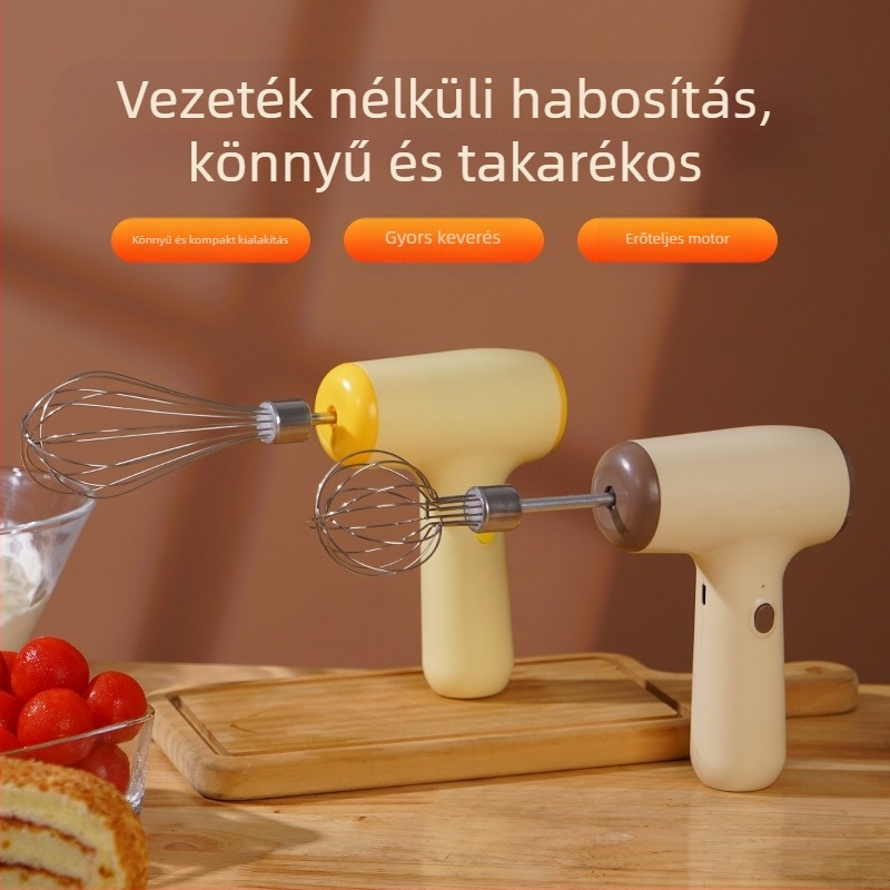 Vezeték nélküli kézi elektromos tojáshabosító, 5 sebesség, 100 W alatt, 36 V, modell Yx-electric egg whisk