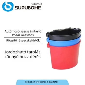 Függő autómosó vödör, PP anyag, kefével kompatibil, 2.5 kg, Soppebohe