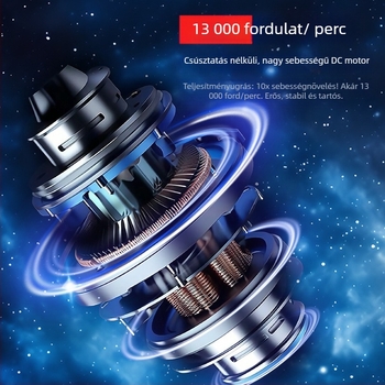 Kézi vezeték nélküli kültéri porfúvó és vákuum brushless motorral, 3 sebesség, beépített 2000–4000 mAh akkumulátor