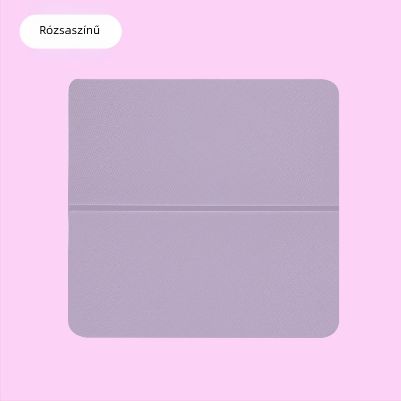Jógamatrac, hordozható összecsukható, pihenésre és sportra, csúszásmentes, 250 g, 8 mm, TPE, letisztult dizájn, testreszabható