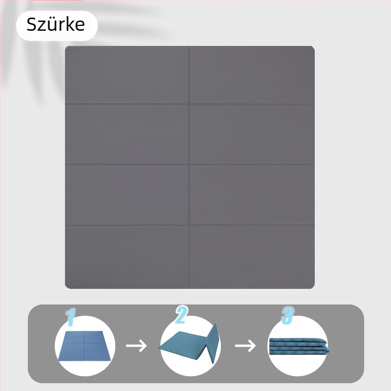 Jógamatrac, hordozható összecsukható, pihenésre és sportra, csúszásmentes, 250 g, 8 mm, TPE, letisztult dizájn, testreszabható