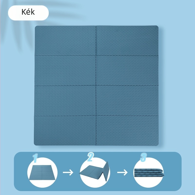 Jógamatrac, hordozható összecsukható, pihenésre és sportra, csúszásmentes, 250 g, 8 mm, TPE, letisztult dizájn, testreszabható
