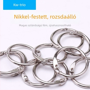 Fém nyitott könyvgyűrűk DIY kötéshez, modell 19, márka Can be excellent