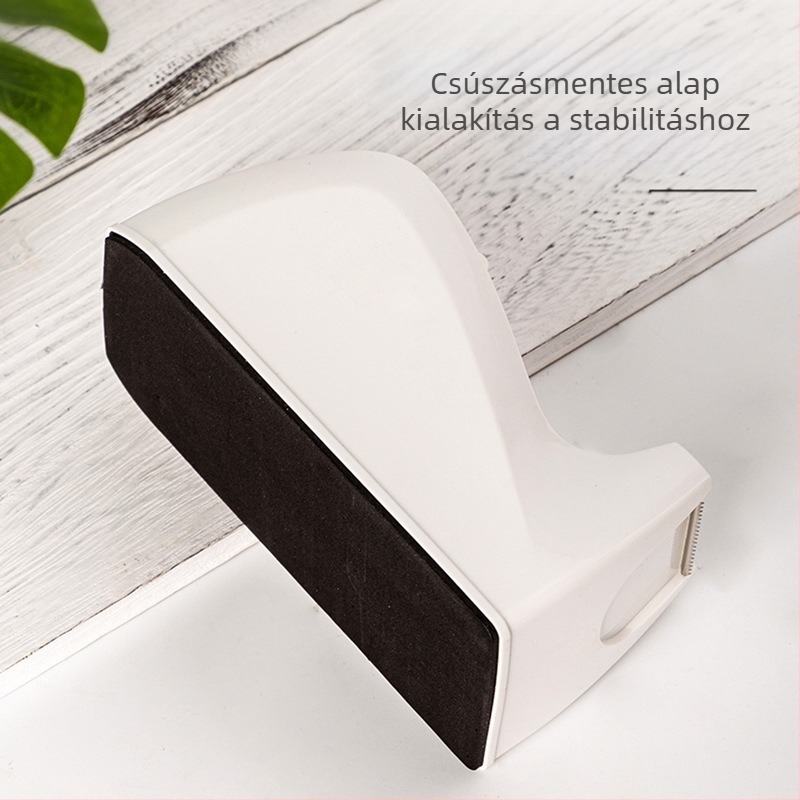 Deli szalag tartó és vágóalap, műanyag, modell 81, kompatibil 22 mm szélességig terjedő szalagokhoz