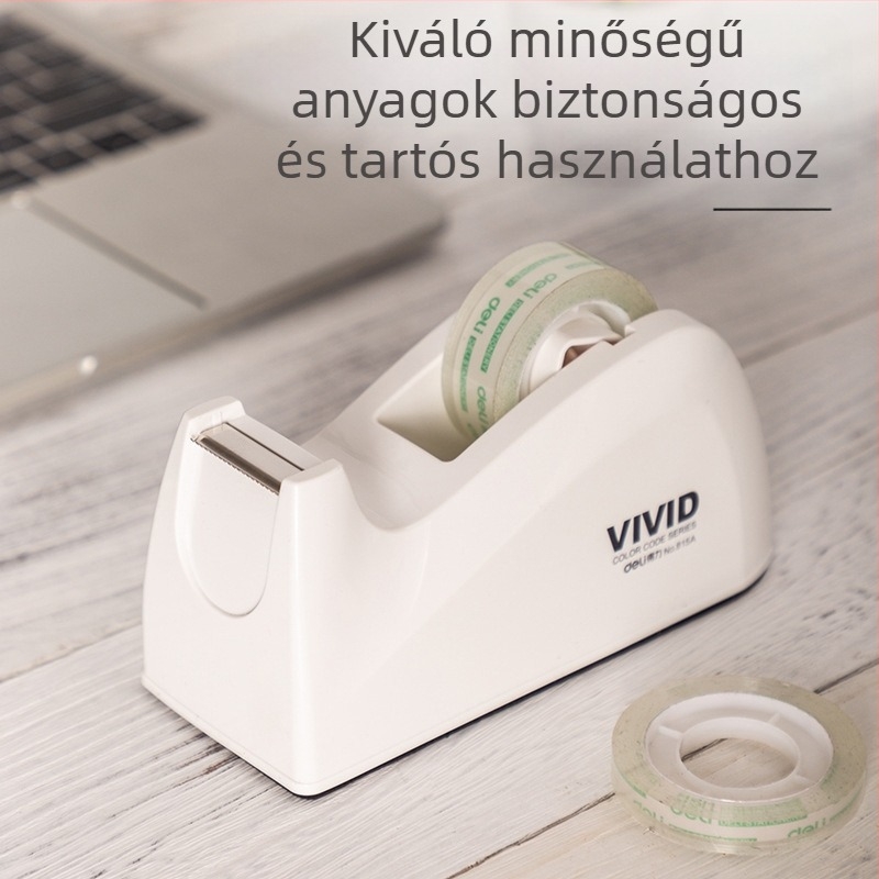 Deli szalag tartó és vágóalap, műanyag, modell 81, kompatibil 22 mm szélességig terjedő szalagokhoz