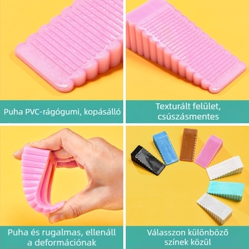 Qijia modell 001 PVC ajtó stopper, padlóra szerelve, modern-minimalista stílus