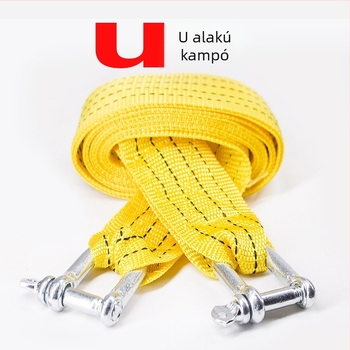 Autóhoz való vontató kötél, nylon, nagy szakítószilárdságú, fényvisszaverő, dupla rétegű