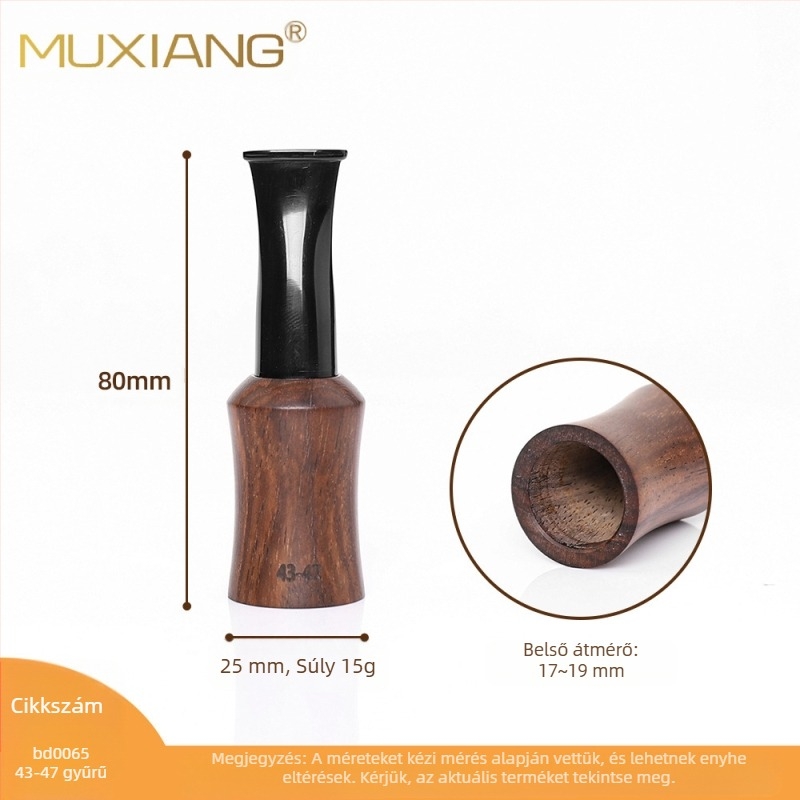 Muxiang – ébenfa szivar szájrésze – testreszabható, kézi készítésű, egyszerű stílus