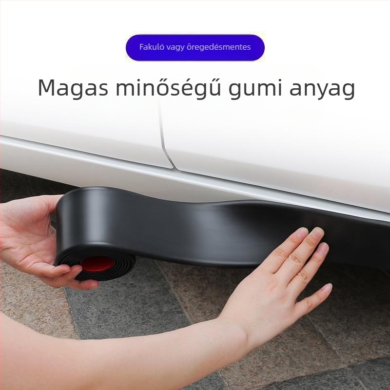 Univerzális gumírozott oldalsó küszöb autóhoz – karcolás elleni és ütközés elleni védelem, alsó oldalsó dekoratív panel az ajtókhoz, széles karosszéria.
